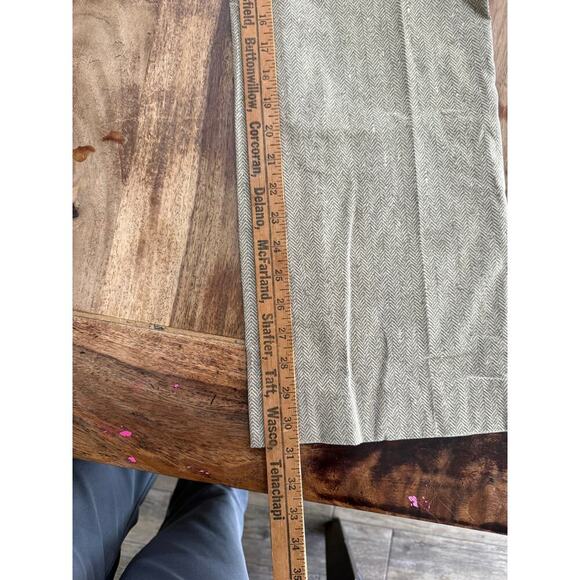 St. John Sport Brown & Tan Cotton Linen Blend Wide Leg Shimmer Pants Size 6 - Picture 3 of 4